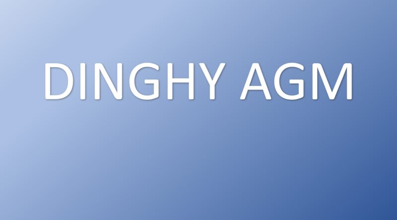 Dinghy Section AGM – 17th December