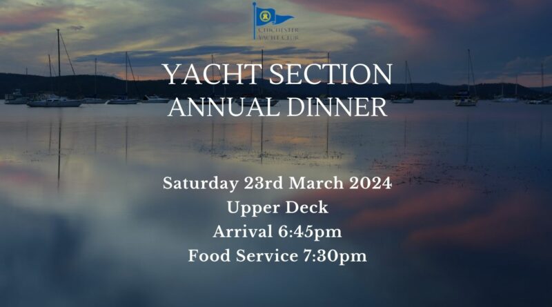 Yacht Section Annual Dinner